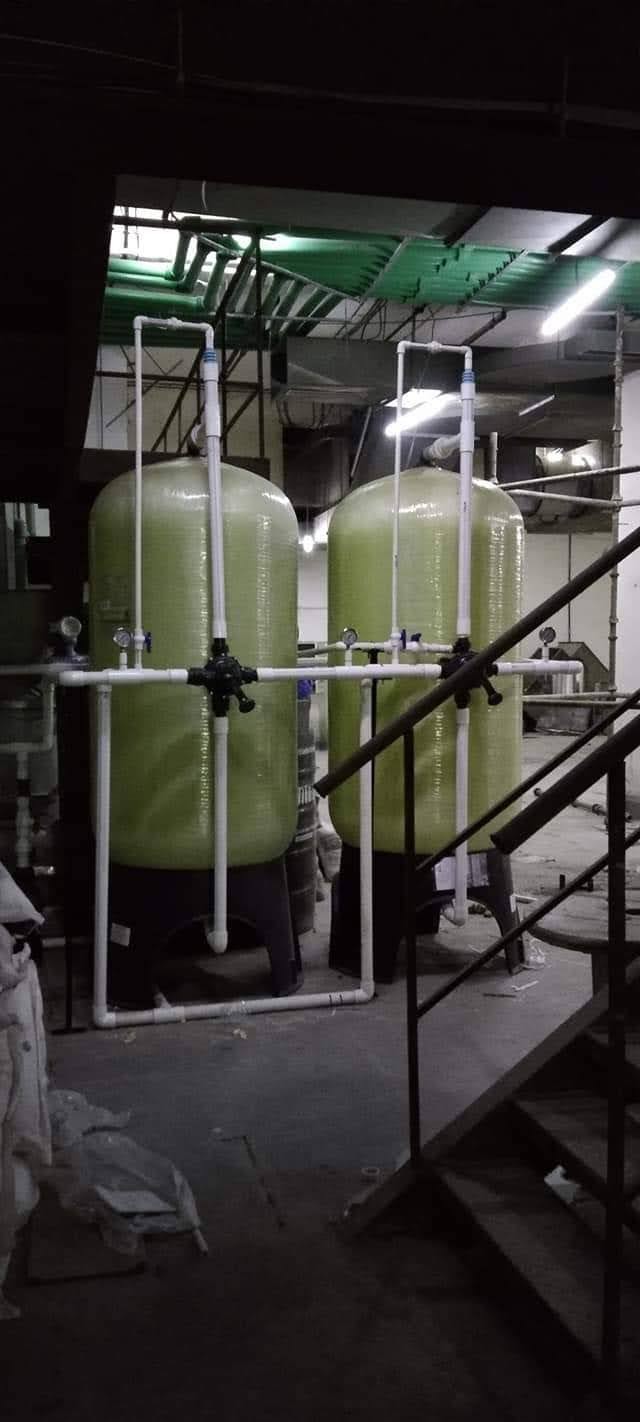Pressure sand & activated carbon filter